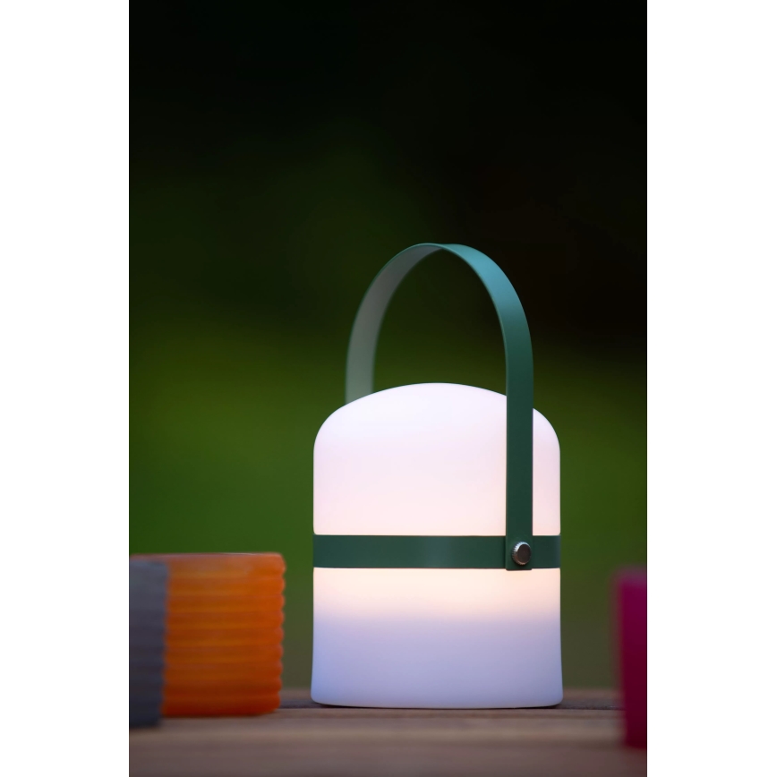 Lucide 06802/01/33 - LED Vonkajšia stmievateľná lampa LITTLE JOE LED/0,3W/3,7V USB IP44 680 mAh zelená