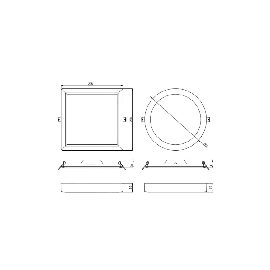 Lucide 07106/18/31 - Stropné svietidlo TENDO-LED LED/18W/230V