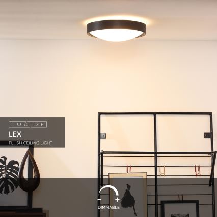 Lucide 08109/02/30 - Stropné svietidlo LEX 2xE27/9W/230V čierna