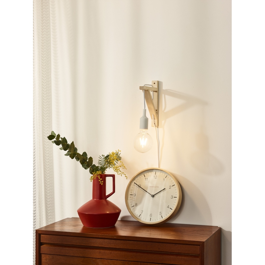 Lucide 08208/01/31 - Nástenné svietidlo FIX WALL 1xE27/60W/230V biela