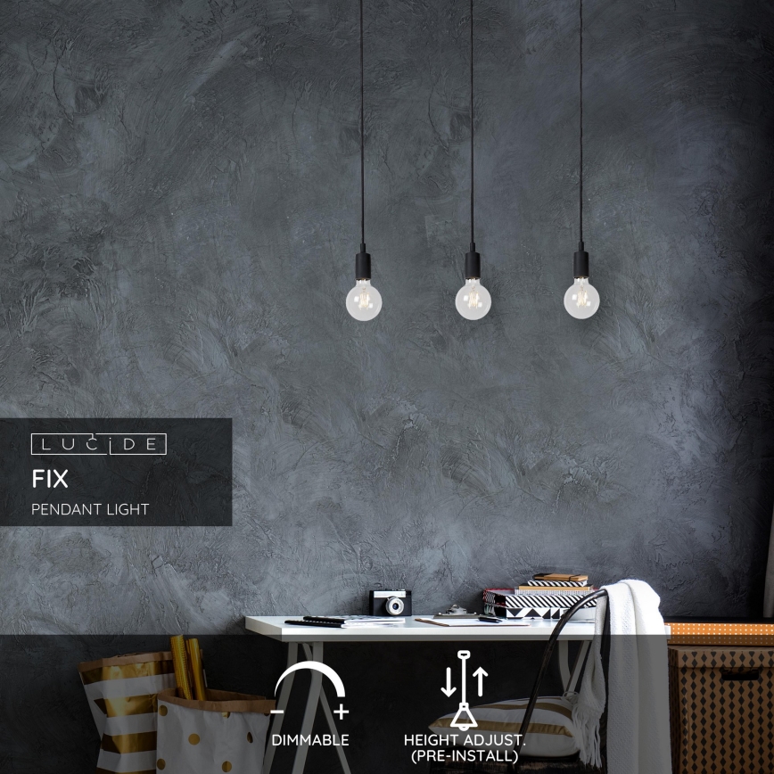 Lucide 08408/03/30 - Napájací kábel FIX MULTIPLE 3xE27/60W/230V