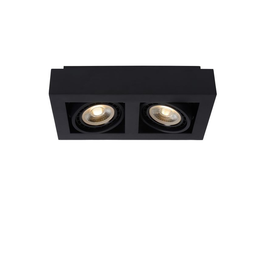 Lucide 09120/24/30 - LED Stmievateľné bodové svietidlo ZEFIX 2xGU10/12W/230V čierna