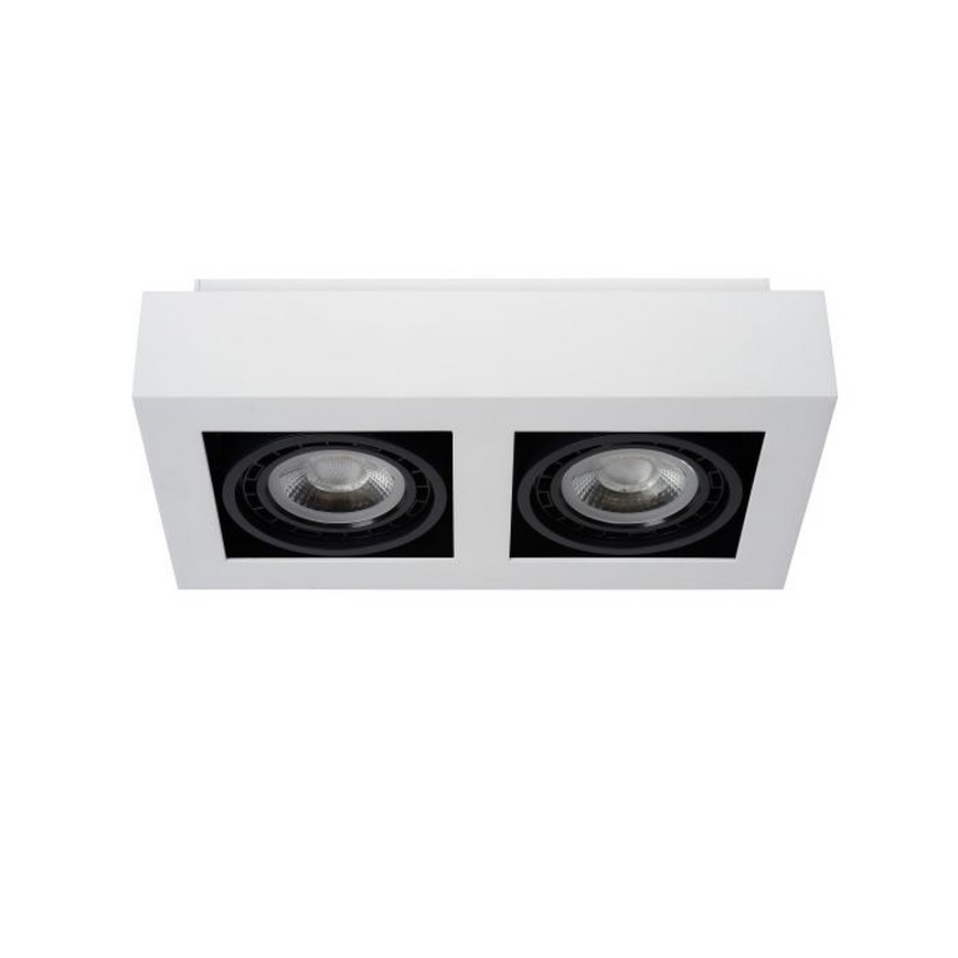 Lucide 09120/24/31 - LED Stmievateľné bodové svietidlo ZEFIX 2xGU10/12W/230V biela