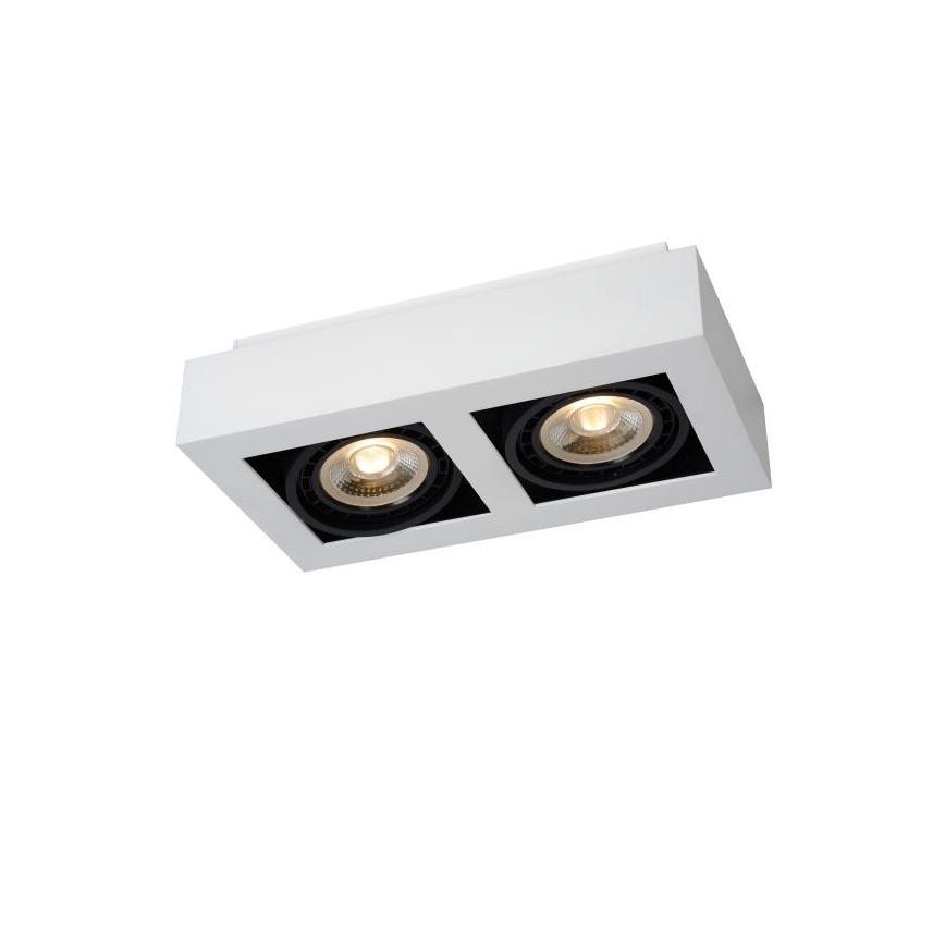 Lucide 09120/24/31 - LED Stmievateľné bodové svietidlo ZEFIX 2xGU10/12W/230V biela