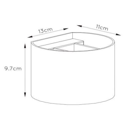 Lucide 09218/04/36 - LED Stmievateľné nástenné svietidlo XIO 1xG9/4W/230V antracit