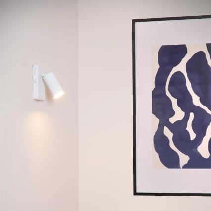 Lucide 09239/11/31 - Nástenné bodové svietidlo CLUBS 1xGU10/40W/230V biela