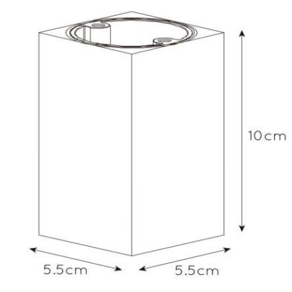 Lucide 09916/06/36 - LED Stmievateľné bodové svietidlo DELTO 1xGU10/5W/230V šedá