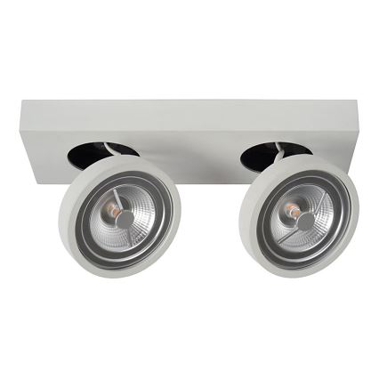 Lucide 09920/20/31 - LED Stmievateľné bodové svietidlo NENAD AR111 G53/2x10W/18V