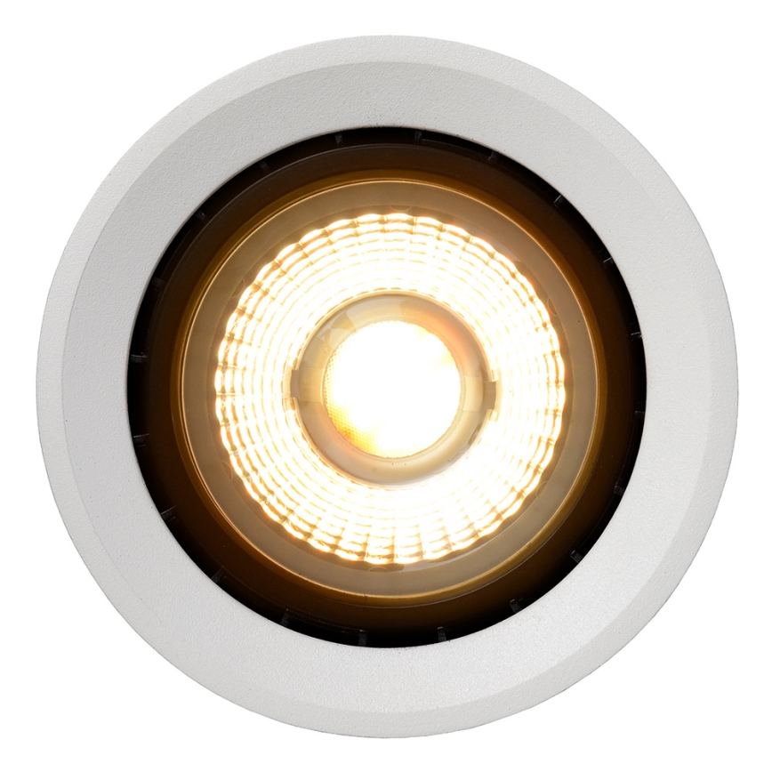 Lucide 09921/12/31 - LED Stmievateľné bodové svietidlo FEDLER 1xGU10/12W/230V 2200-3000K CRI95 biela