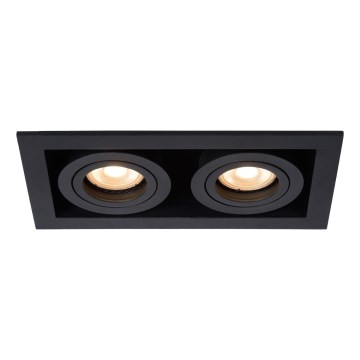 Lucide 09926/02/30 - Podhľadové svietidlo CHIMNEY 2xGU10/50W/230V čierna