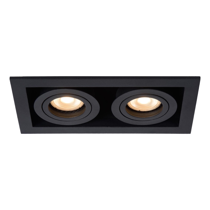 Lucide 09926/02/30 - Podhľadové svietidlo CHIMNEY 2xGU10/50W/230V čierna