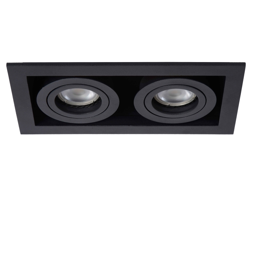 Lucide 09926/02/30 - Podhľadové svietidlo CHIMNEY 2xGU10/50W/230V čierna
