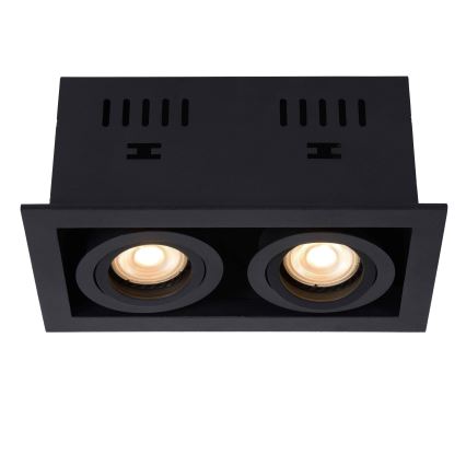 Lucide 09926/02/30 - Podhľadové svietidlo CHIMNEY 2xGU10/50W/230V čierna