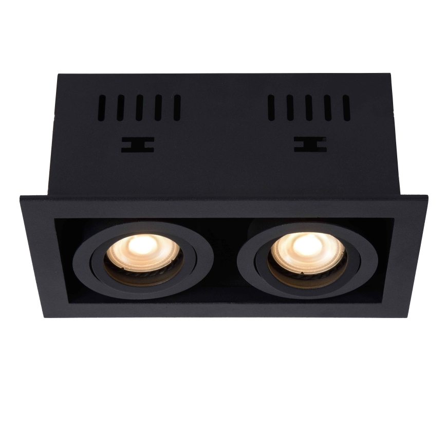 Lucide 09926/02/30 - Podhľadové svietidlo CHIMNEY 2xGU10/50W/230V čierna
