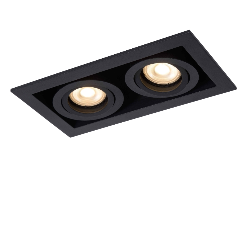 Lucide 09926/02/30 - Podhľadové svietidlo CHIMNEY 2xGU10/50W/230V čierna