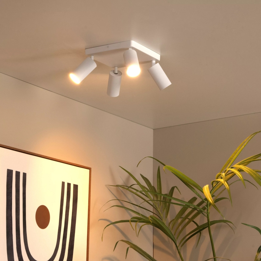 Lucide 09939/14/31 - Bodové svietidlo CLUBS 4xGU10/40W/230V biela