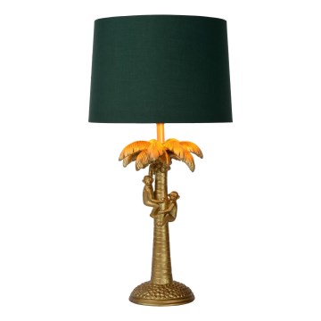 Lucide 10505/81/02 - Stolná lampa COCONUT 1xE27/60W/230V zlatá/zelená