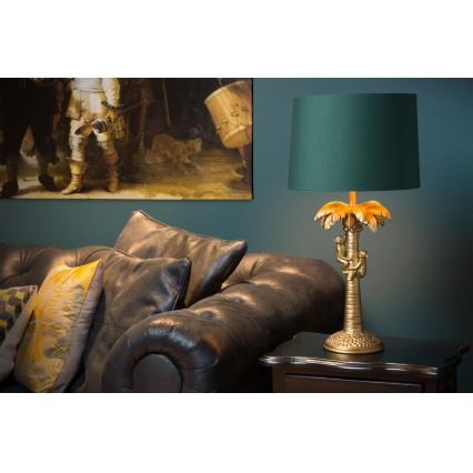 Lucide 10505/81/02 - Stolná lampa COCONUT 1xE27/60W/230V zlatá/zelená
