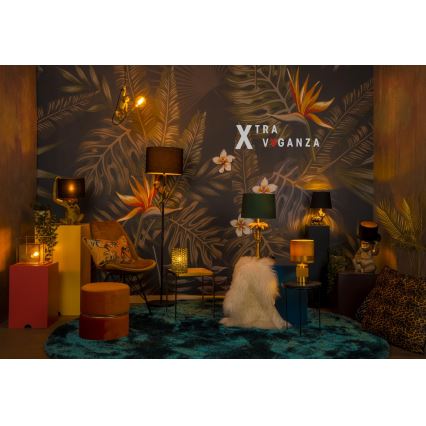Lucide 10505/81/02 - Stolná lampa COCONUT 1xE27/60W/230V zlatá/zelená
