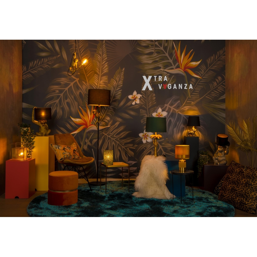 Lucide 10505/81/02 - Stolná lampa COCONUT 1xE27/60W/230V zlatá/zelená