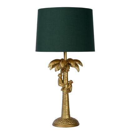 Lucide 10505/81/02 - Stolná lampa COCONUT 1xE27/60W/230V zlatá/zelená