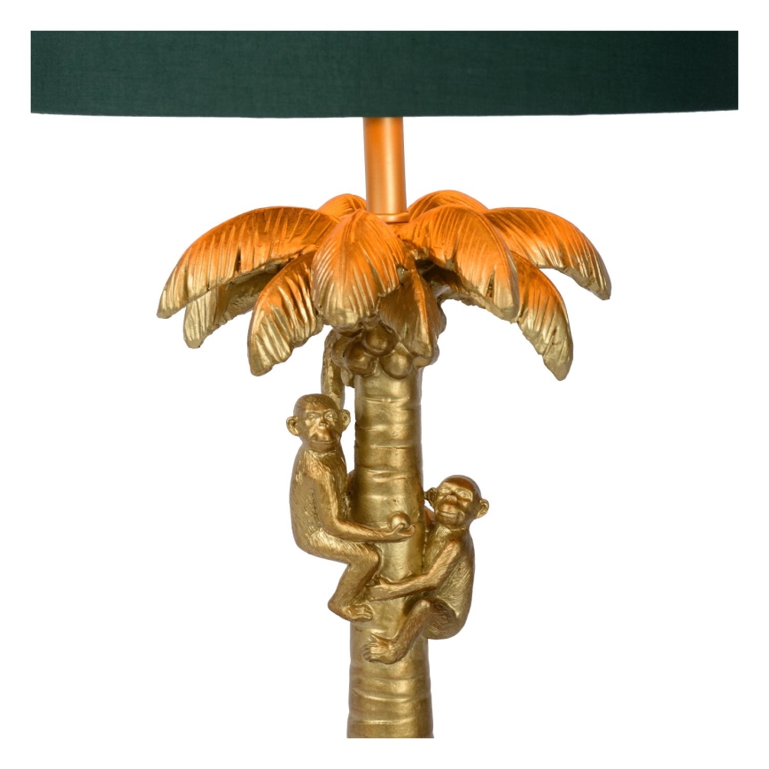 Lucide 10505/81/02 - Stolná lampa COCONUT 1xE27/60W/230V zlatá/zelená