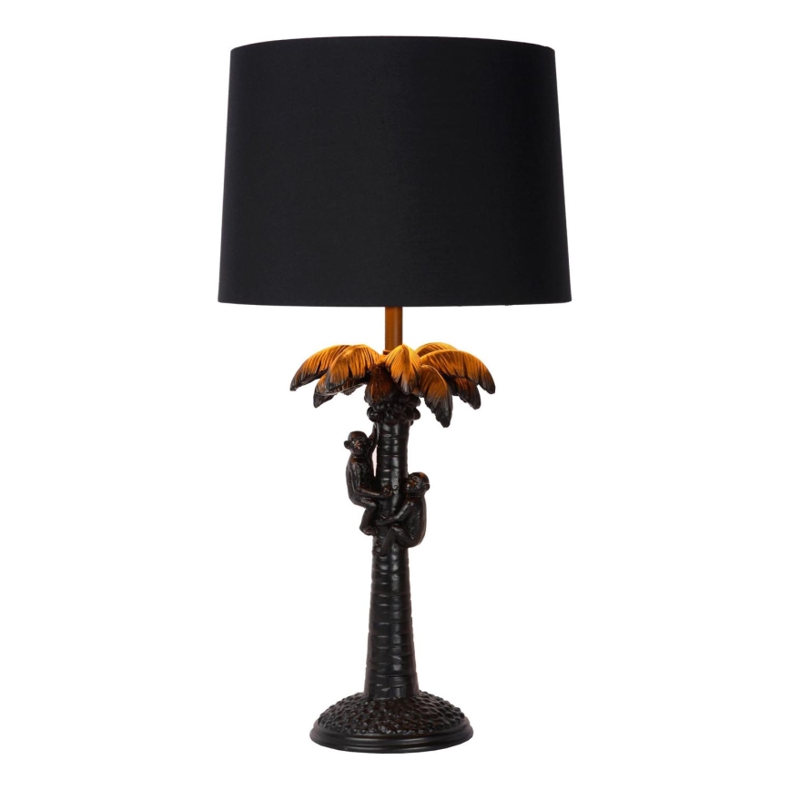 Lucide 10505/81/30 - Stolná lampa COCONUT 1xE27/60W/230V čierna