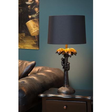 Lucide 10505/81/30 - Stolná lampa COCONUT 1xE27/60W/230V čierna