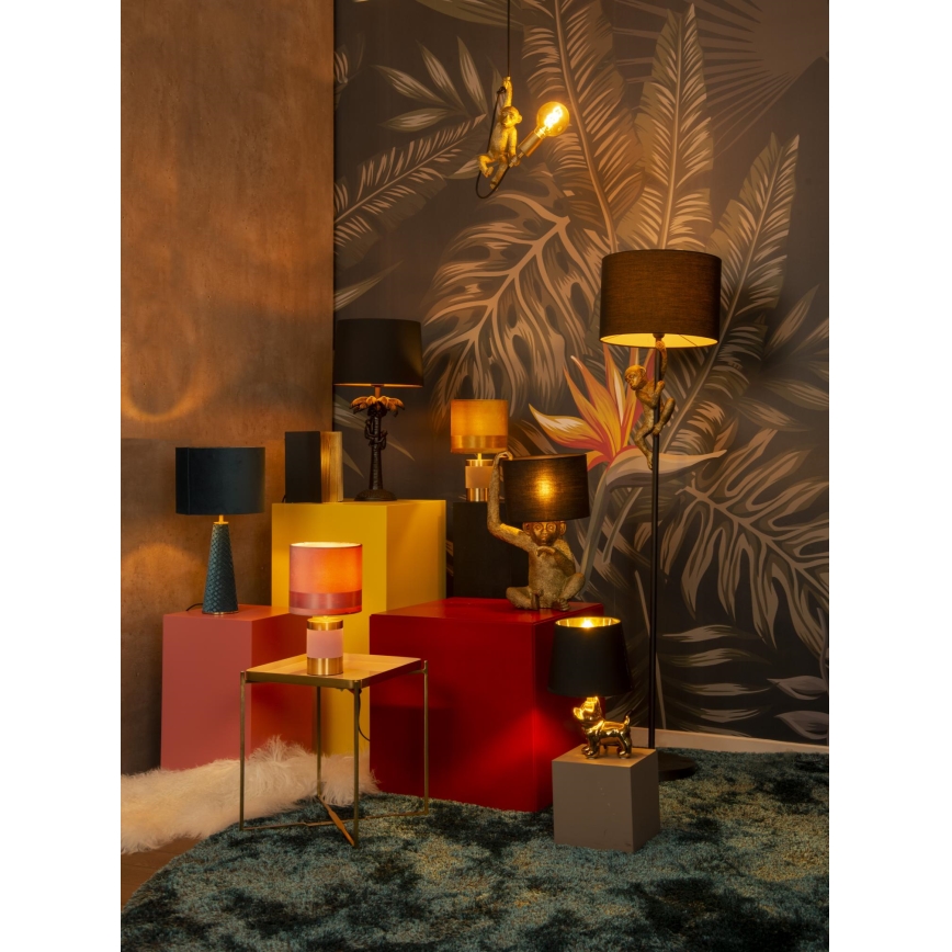 Lucide 10505/81/30 - Stolná lampa COCONUT 1xE27/60W/230V čierna