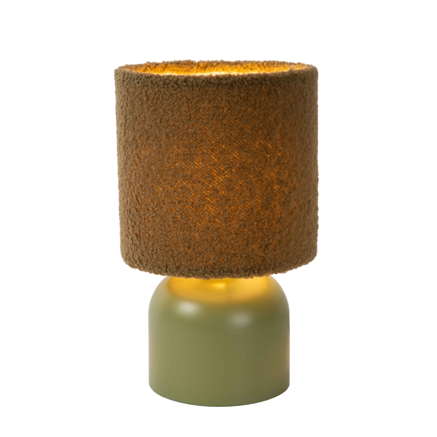 Lucide 10516/01/33 - Stolná lampa WOOLLY 1xE14/40W/230V zelená