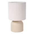 Lucide 10516/01/38 - Stolná lampa WOOLLY 1xE14/40W/230V krémová