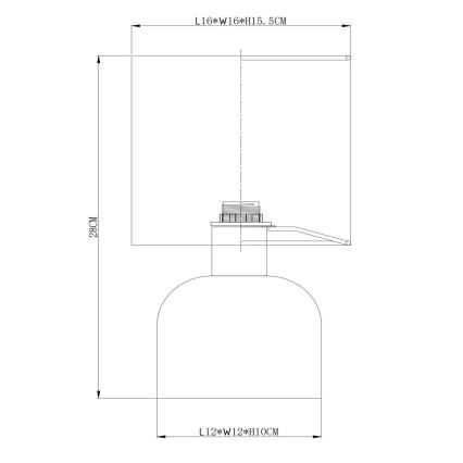 Lucide 10516/01/38 - Stolná lampa WOOLLY 1xE14/40W/230V krémová