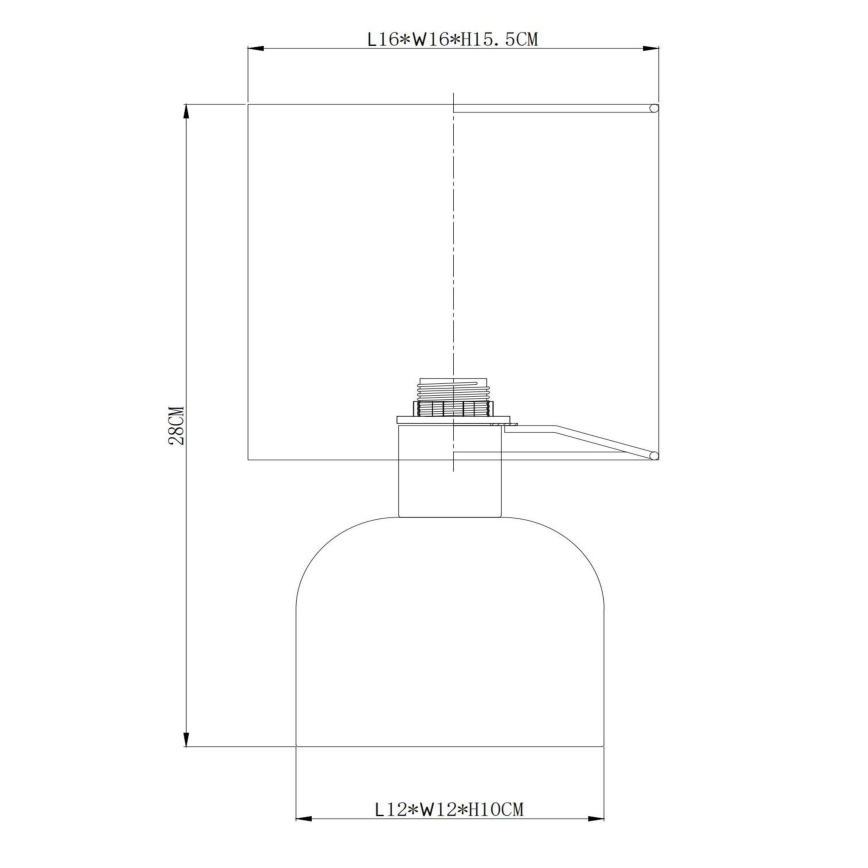 Lucide 10516/01/38 - Stolná lampa WOOLLY 1xE14/40W/230V krémová