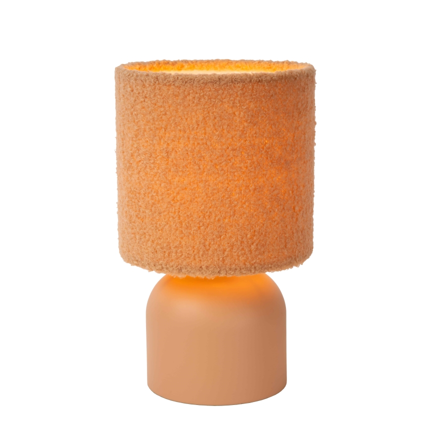 Lucide 10516/01/44 - Stolná lampa WOOLLY 1xE14/40W/230V oranžová