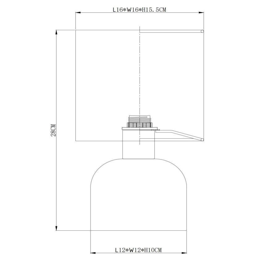 Lucide 10516/01/44 - Stolná lampa WOOLLY 1xE14/40W/230V oranžová