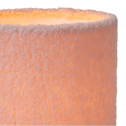 Lucide 10516/01/66 - Stolová lampa WOOLLY 1xE14/40W/230V ružová