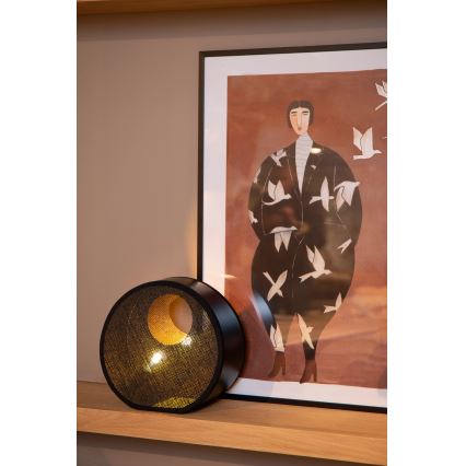 Lucide 10517/01/30 - Stolná lampa LOXIA 1xE14/40W/230V čierna