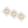 Lucide 11002/15/31 - SADA 3x LED Stmievateľné podhľadové svietidlo FOCUS 3xGU10/5W/230V biele hranaté