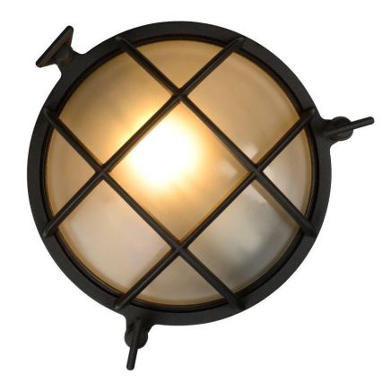Lucide 11890/25/30 - Vonkajšie nástenné svietidlo DUDLEY 1xE27/40W/230V IP65 čierna