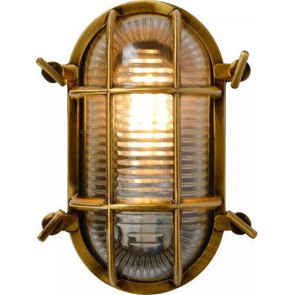 Lucide 11891/20/02 - Vonkajšie nástenné svietidlo DUDLEY 1xE27/40W/230V IP65 zlatá