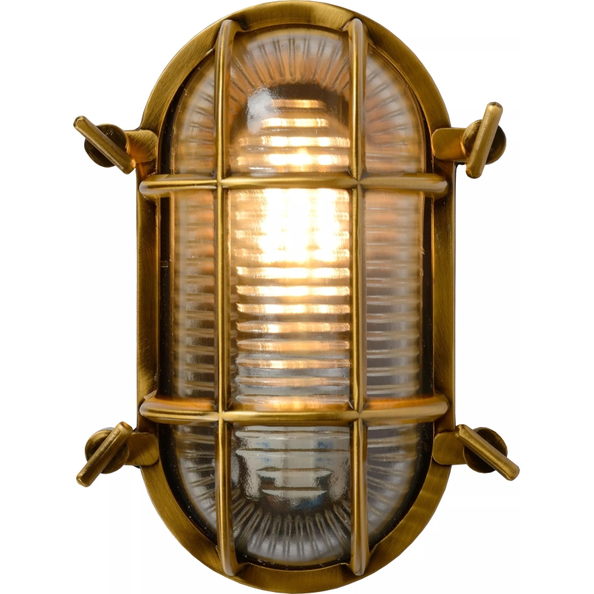 Lucide 11891/20/02 - Vonkajšie nástenné svietidlo DUDLEY 1xE27/40W/230V IP65 zlatá