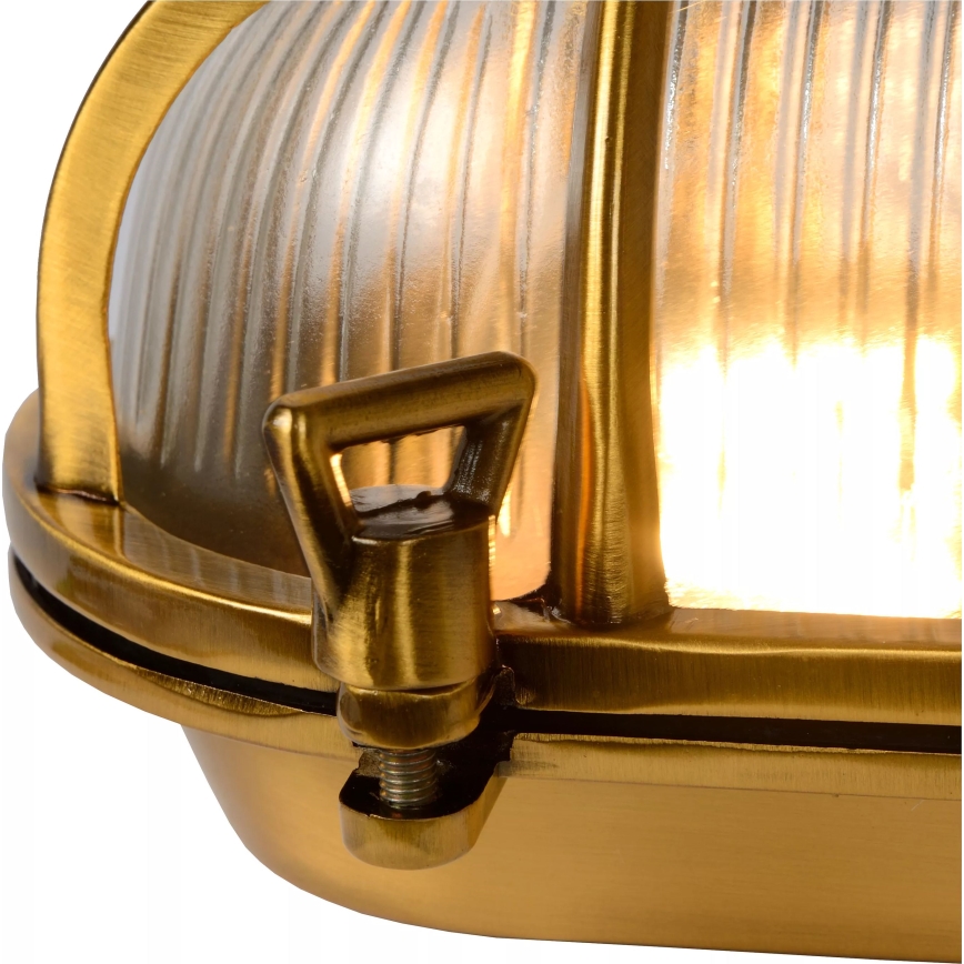 Lucide 11891/20/02 - Vonkajšie nástenné svietidlo DUDLEY 1xE27/40W/230V IP65 zlatá
