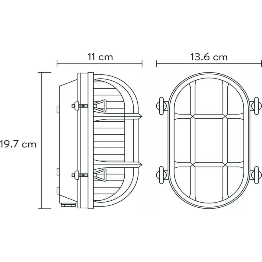 Lucide 11891/20/02 - Vonkajšie nástenné svietidlo DUDLEY 1xE27/40W/230V IP65 zlatá