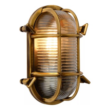 Lucide 11891/20/02 - Vonkajšie nástenné svietidlo DUDLEY 1xE27/40W/230V IP65 zlatá