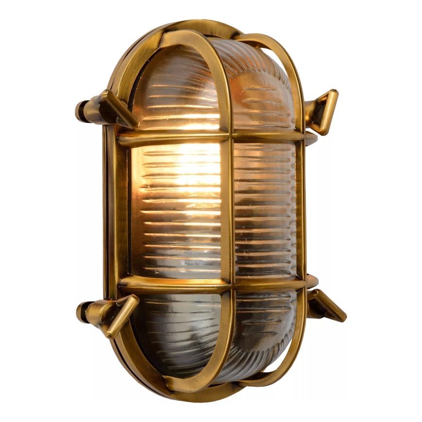 Lucide 11891/20/02 - Vonkajšie nástenné svietidlo DUDLEY 1xE27/40W/230V IP65 zlatá