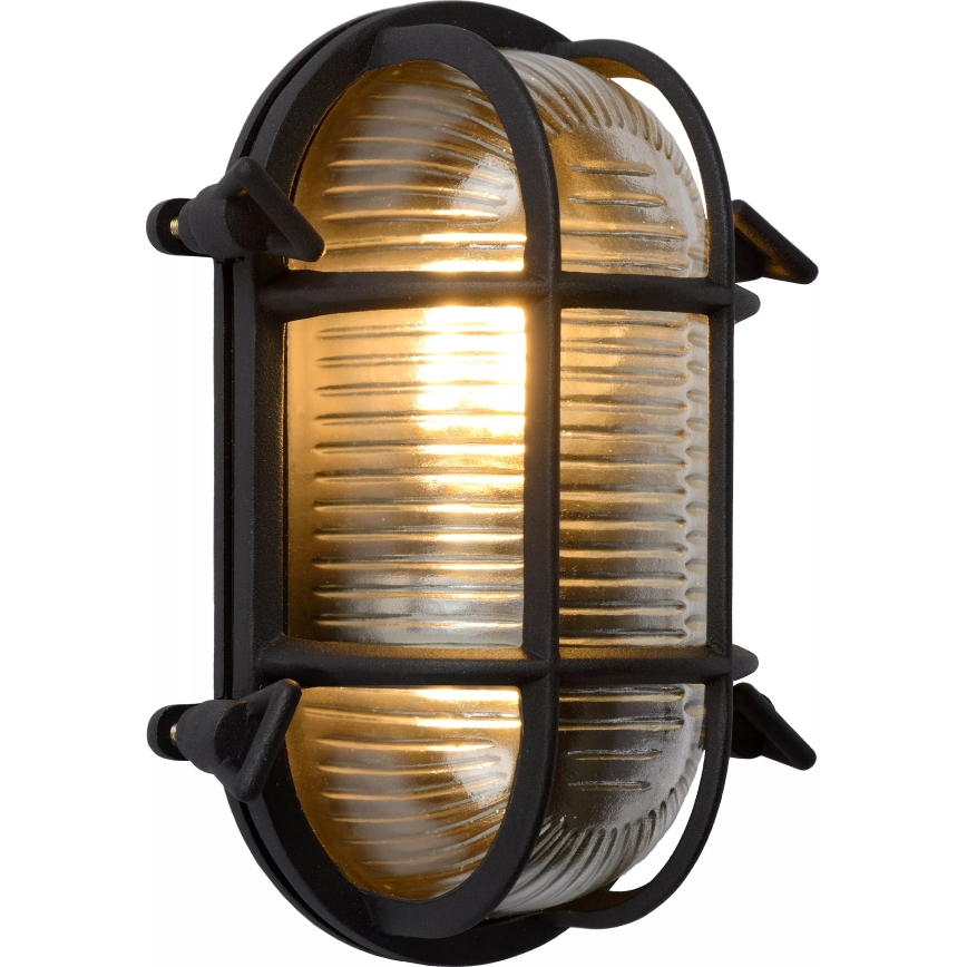 Lucide 11891/20/30 - Vonkajšie nástenné svietidlo DUDLEY 1xE27/40W/230V IP65 čierna
