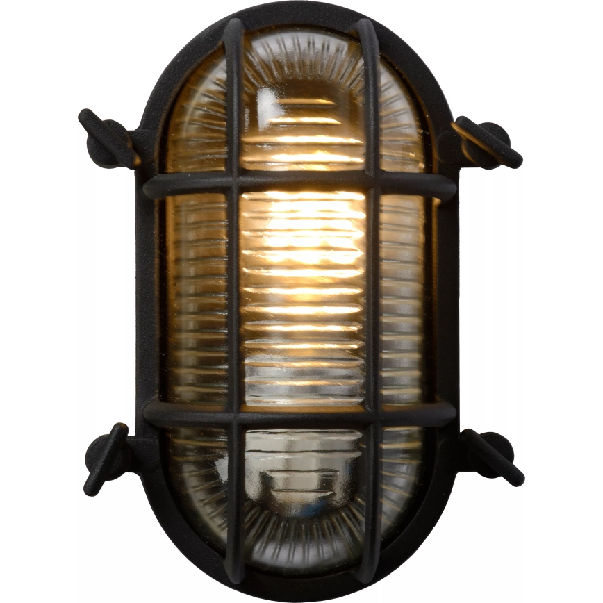 Lucide 11891/20/30 - Vonkajšie nástenné svietidlo DUDLEY 1xE27/40W/230V IP65 čierna
