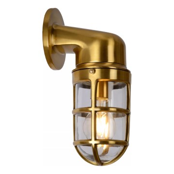 Lucide 11892/01/02 - Vonkajšia nástenná lampa DUDLEY 1xE27/40W/230V IP44 zlatá