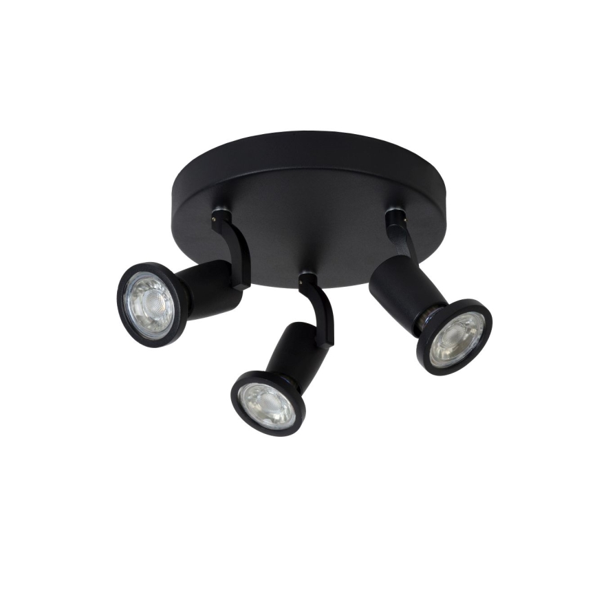 Lucide 11903/15/30 - LED bodové svietidlo JASTER-LED 3xGU10/5W/230V čierne