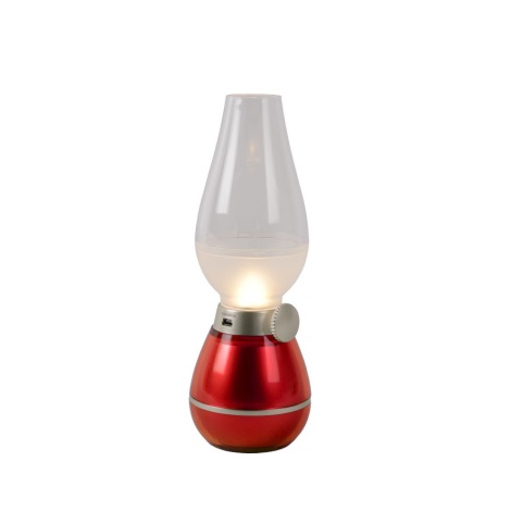 Lucide 13520/01/32 - LED stolná lampa ALADIN 1xLED/0,4W/5V červená